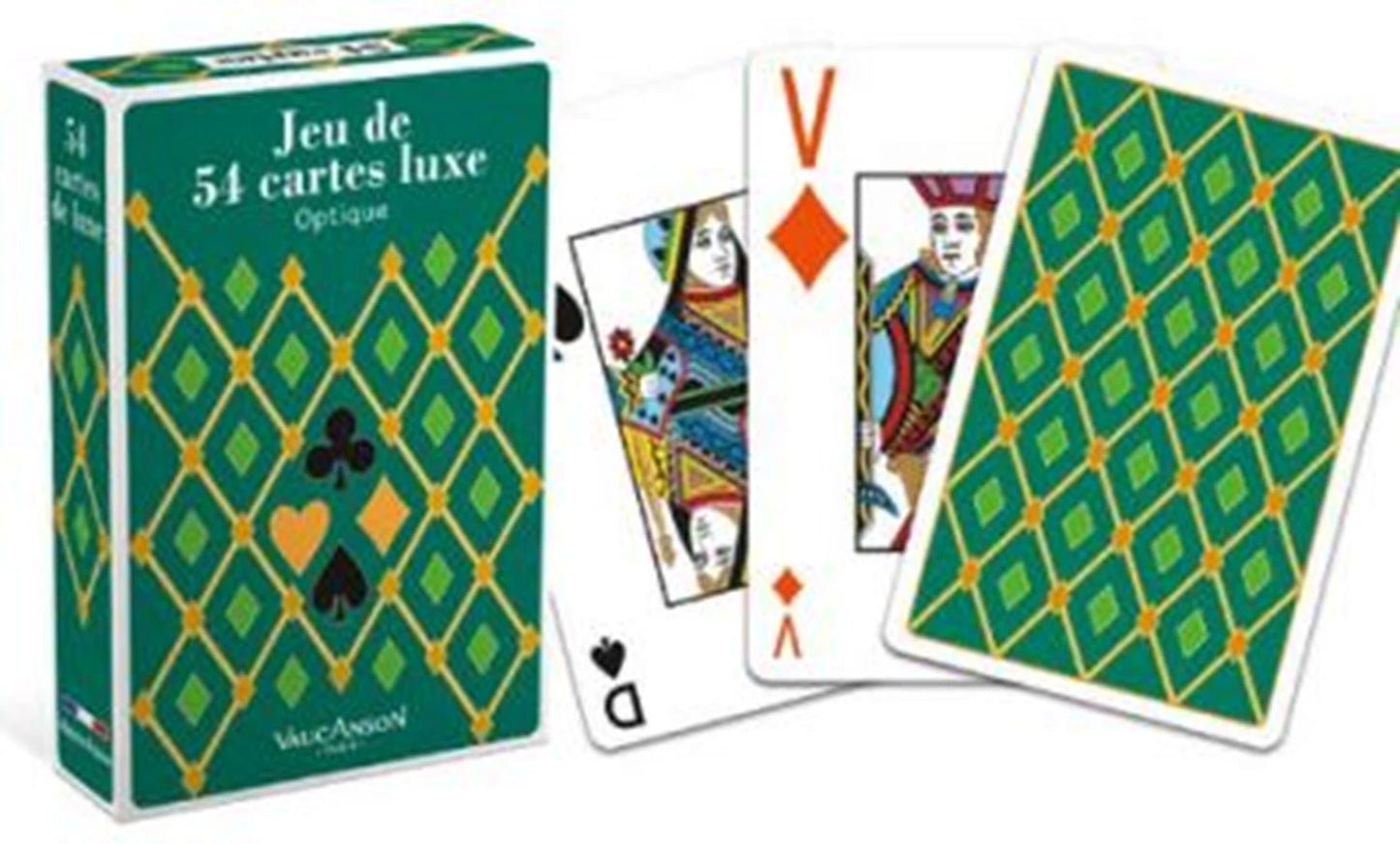 SENTOSPHERE - JEU 54 CARTES OPTIQUE VERTE (ML) - F/D/D/I