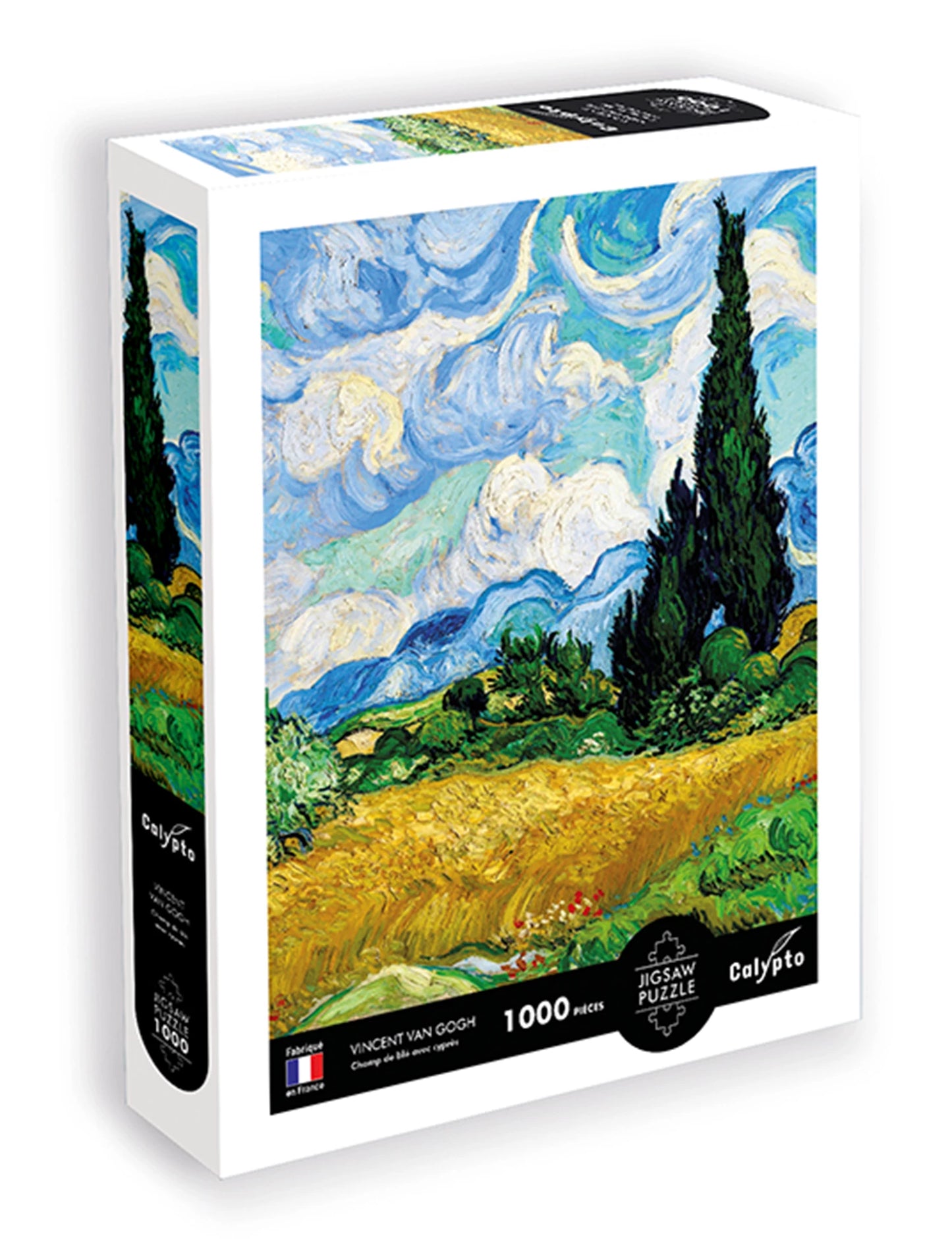 PZ 1000PC OEUVRE D'ART CHAMP DE BLÉ AVEC CYPRÈS VINCENT VAN