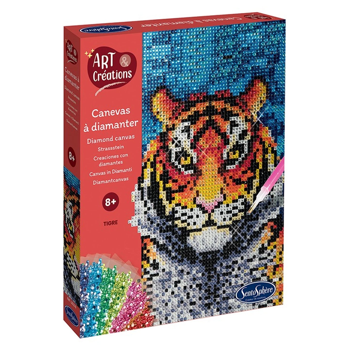 A&C DIAMANT-MALEREI TIGER (FR-DE-IT-EN-ES-NL-PT)