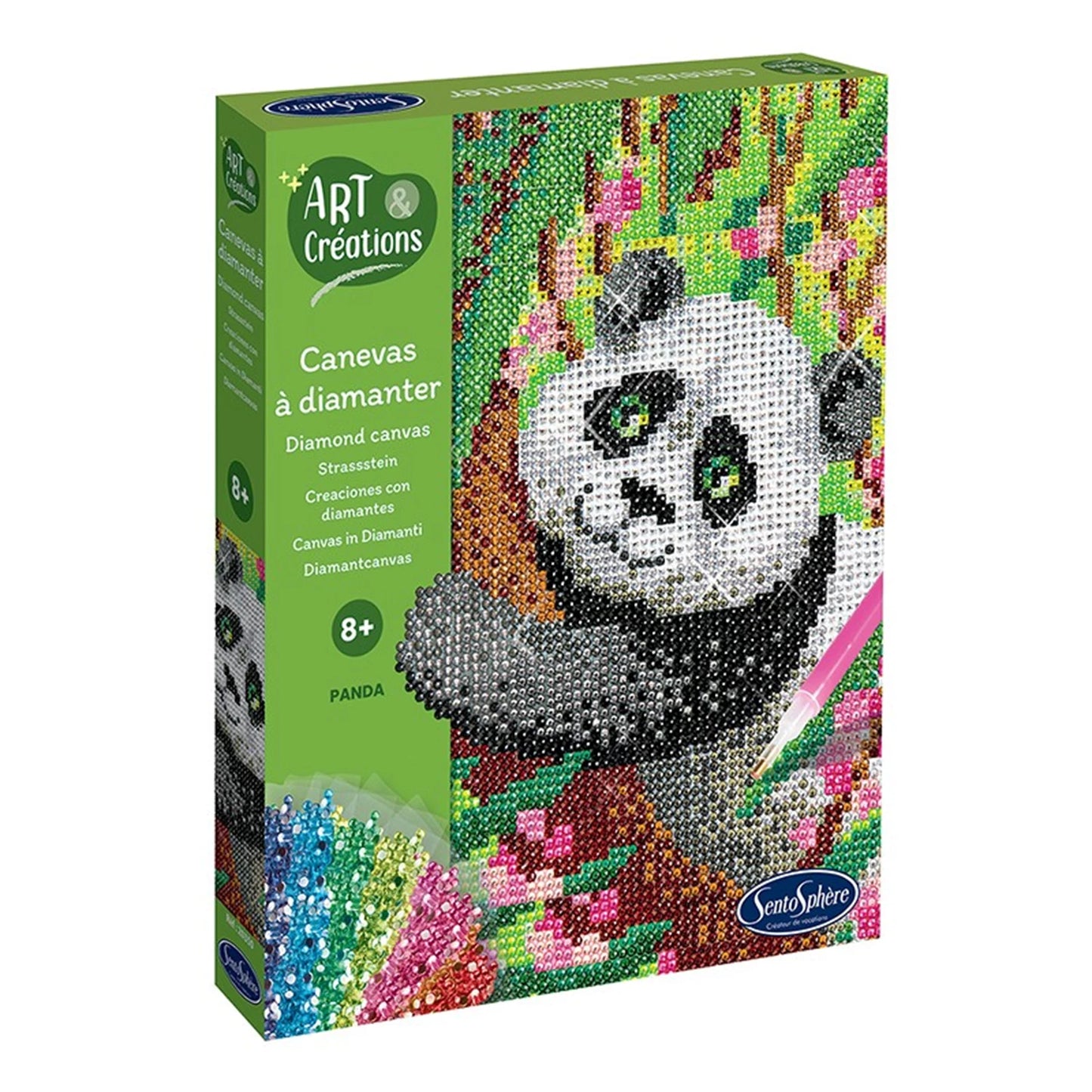 A&C PANDA IN DIAMANTLEINWAND (FR-DE-IT-EN-ES-NL-PT)