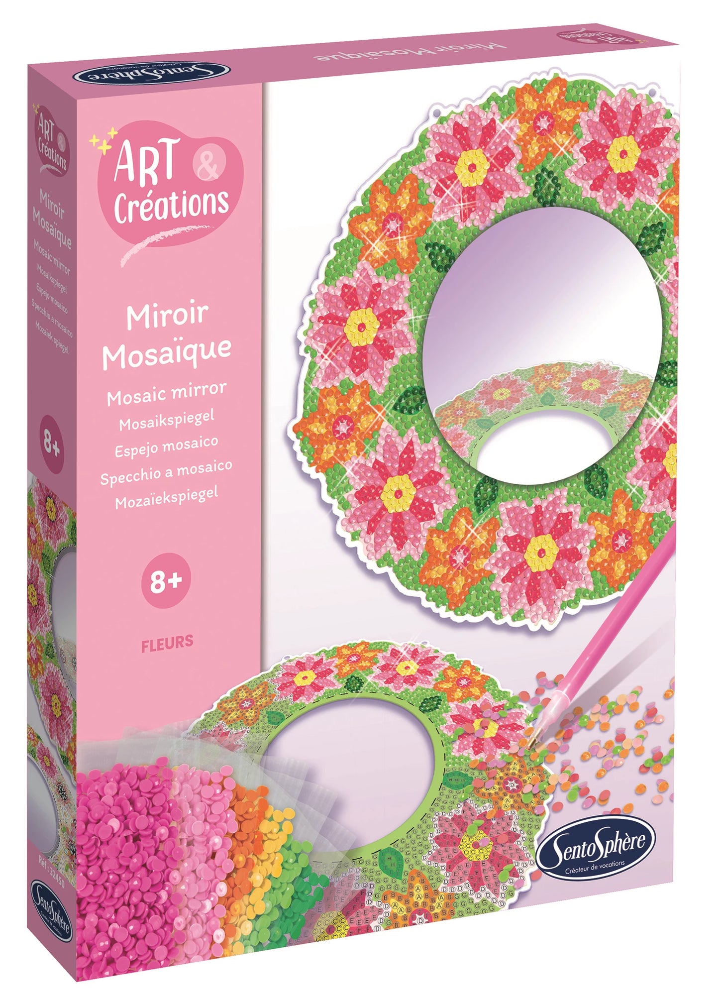 A&C MOSAIK SPIEGEL BLUMEN (FR-DE-IT-EN-ES-NL-PT)