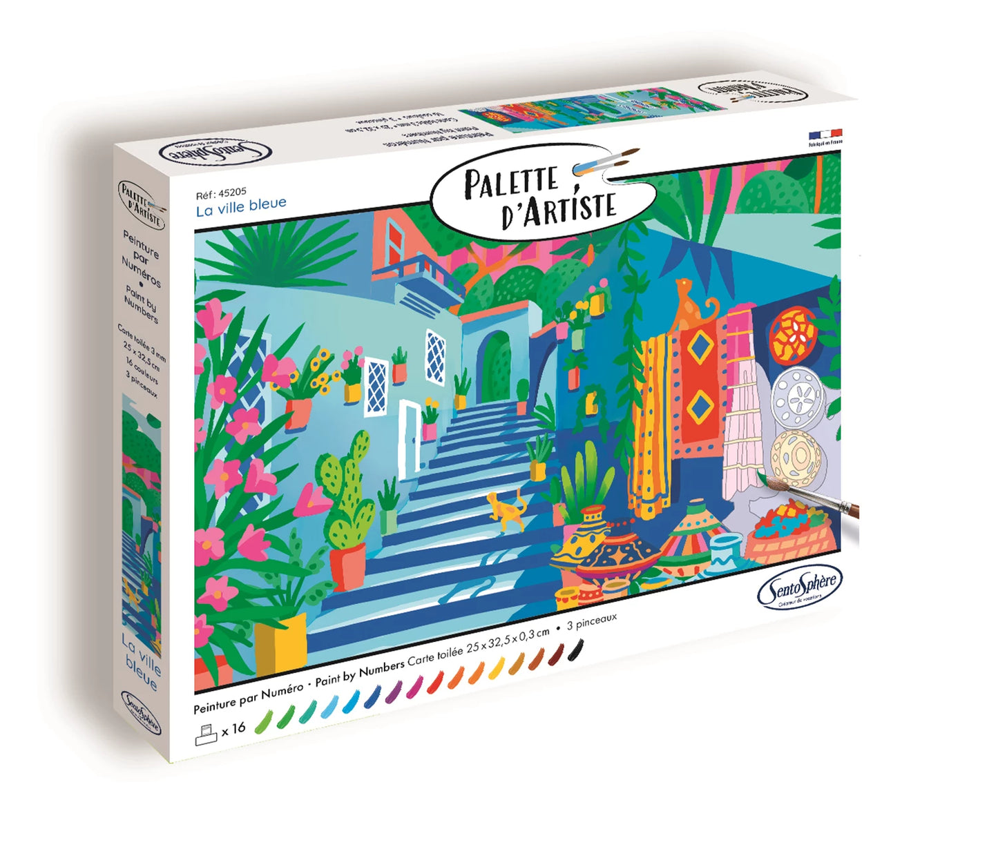 PALETTE D'ARTISTE LA VILLE BLEUE (FR-DE-IT-EN-ES-NL-PT)