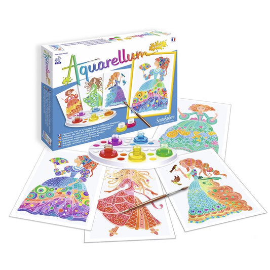 AQUARELLUM JR 4T PRINCESSES DES FLEURS (FR-DE-IT-EN-ES-NL)