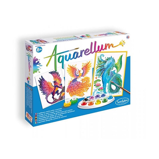 AQUARELLUM GM 3T ANIMAUX MYTHIQUES (FR-DE-IT-EN-ES-NL)