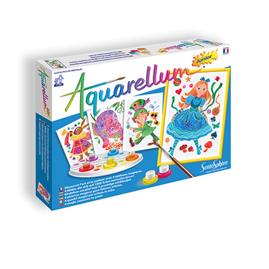 AQUARELLUM JR ALICE AU PAYS DES MERVEILLES (FR-DE-IT-EN-ES-NL)