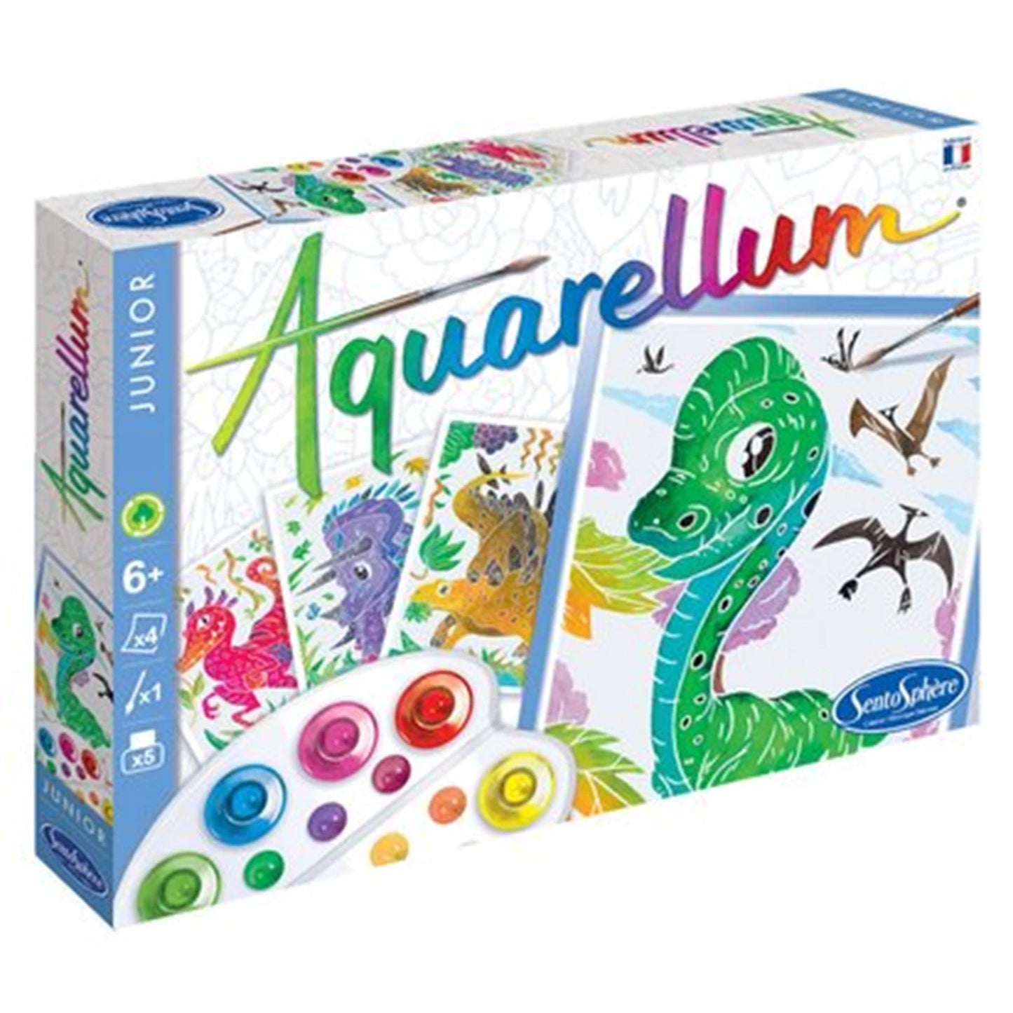 AQUARELLUM JR 4T DINOSAURE (FR-DE-IT-EN-ES-NL)