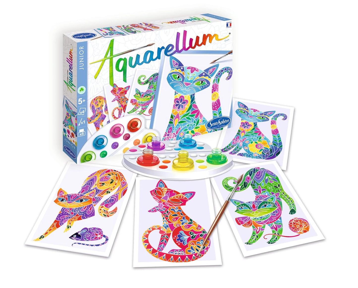 AQUARELLUM JR 4T CHAT (FR-DE-IT-EN-ES-NL)