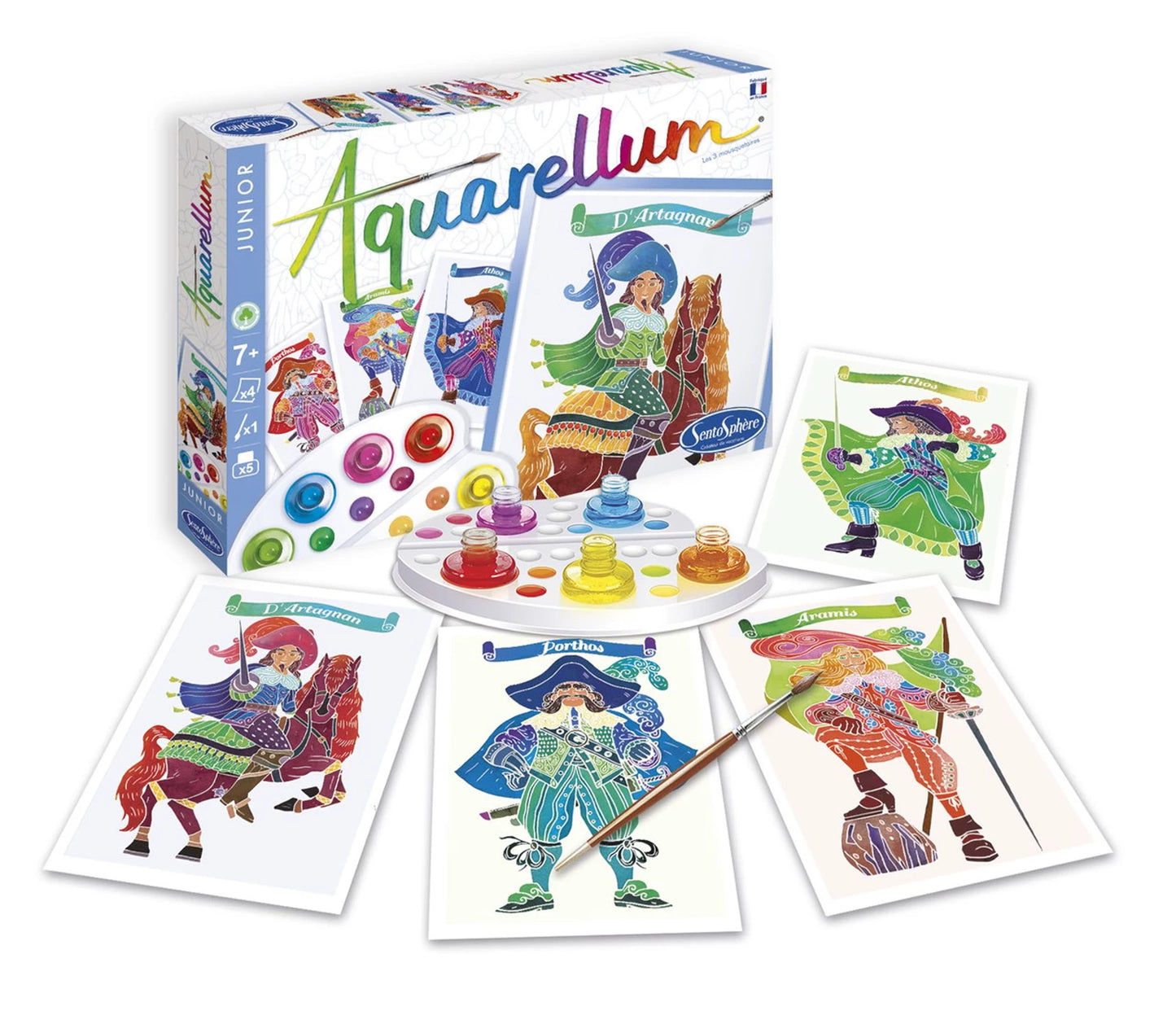 AQUARELLUM JR 4T LES 3 MOUSQUETAIRES (FR-DE-IT-EN-ES-NL)
