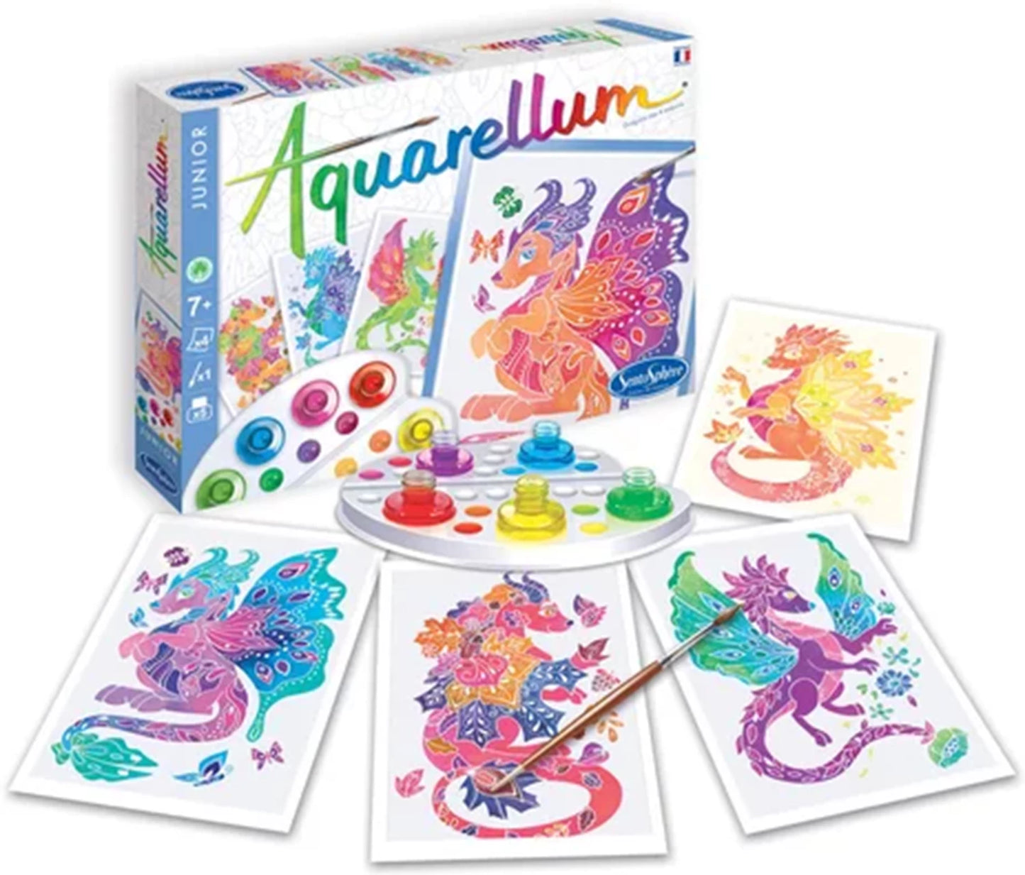 AQUARELLUM JR 4T 4 SAISONS DRAGONS (FR-DE-IT-EN-ES-NL)