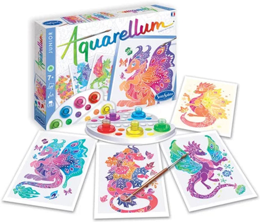 AQUARELLUM JR 4T 4 SAISONS DRAGONS (FR-DE-IT-EN-ES-NL)