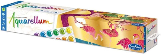 AQUARELLE FLAMANTS GÉANTS (FR-DE-IT-EN-ES-NL)