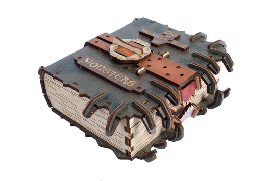 UGEARS - MODELLO IL LIBRO DEI MOSTRI™ 195 ST. (FR-DE-EN-POL-E - F/D/I/ML/F/D/I/ML