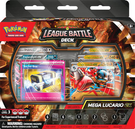 MEGA LUCARIO EX LEAGUE BATTLE DECK POKÉMON - INGLESE