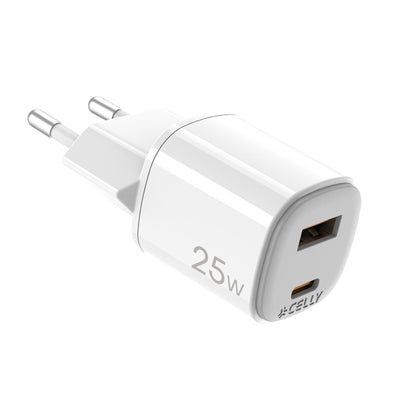 REISELADEGERÄT VOLTPLUG USB + USB-C WEISS - CELLY