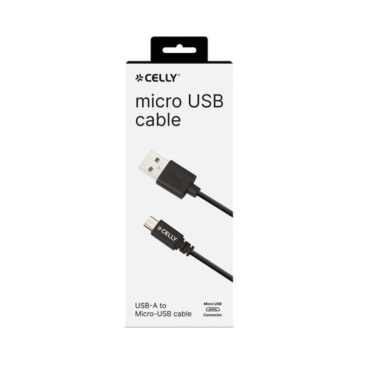 USB-/MICRO-USB-KABEL SCHWARZ - CELLY
