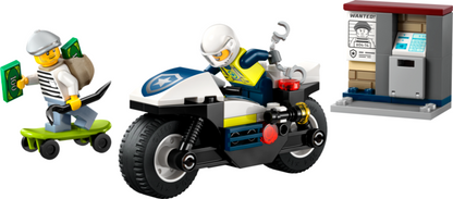 POURSUITE EN MOTO DE LA POLICE - CITY POLICE 60455 - LEGO