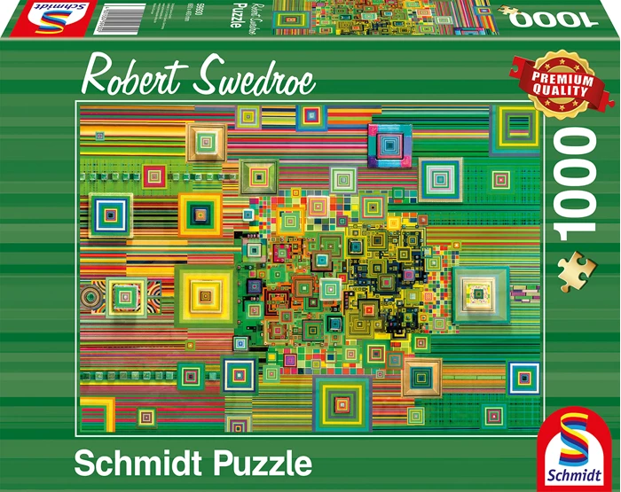 ABSTRAKTES PUZZLE GRÜN 1000 TEILE - SCHMIDT