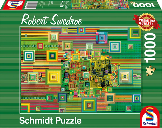 ABSTRAKTES PUZZLE GRÜN 1000 TEILE - SCHMIDT