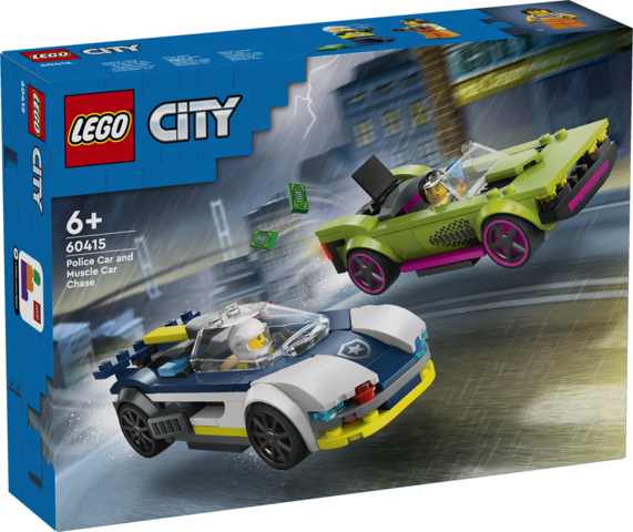 COURSE-POURSUITE EN VOITURE DE COURSE - CITY POLICE 60415 - LEGO