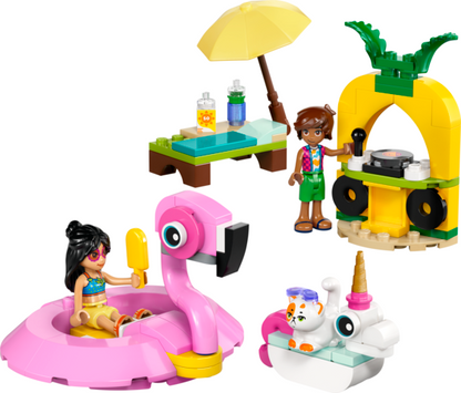 PISCINE PARTY AVEC UNE LICORNE ET UN FLAMANT ROSE - FRIENDS 42658 - LEGO