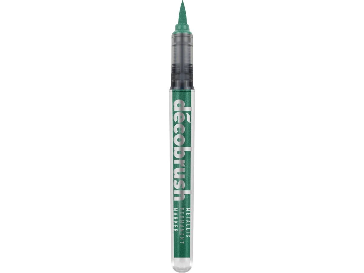PENNA DECO BRUSH METALLICA VERDE SCURO - KARIN