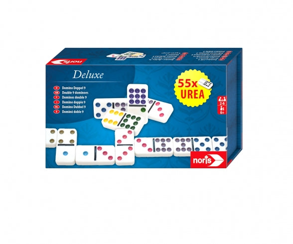 DOPPEL-DOMINO 9 DELUXE - MEHRSPRACHIG - NORIS