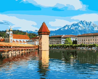 KAPELLBRÜCKE LUZERN – MALEN NACH ZAHLEN – COLORELLE