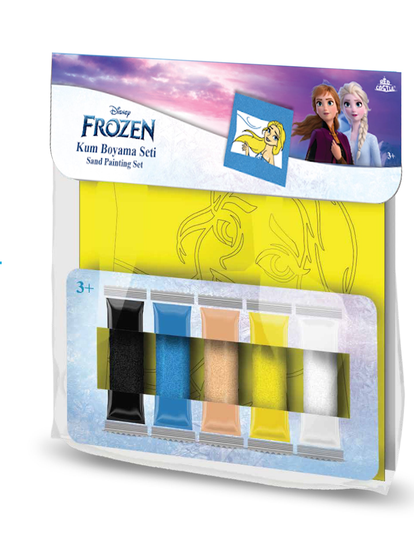 SAND MALEREI FROZEN - ROTES SCHLOSS