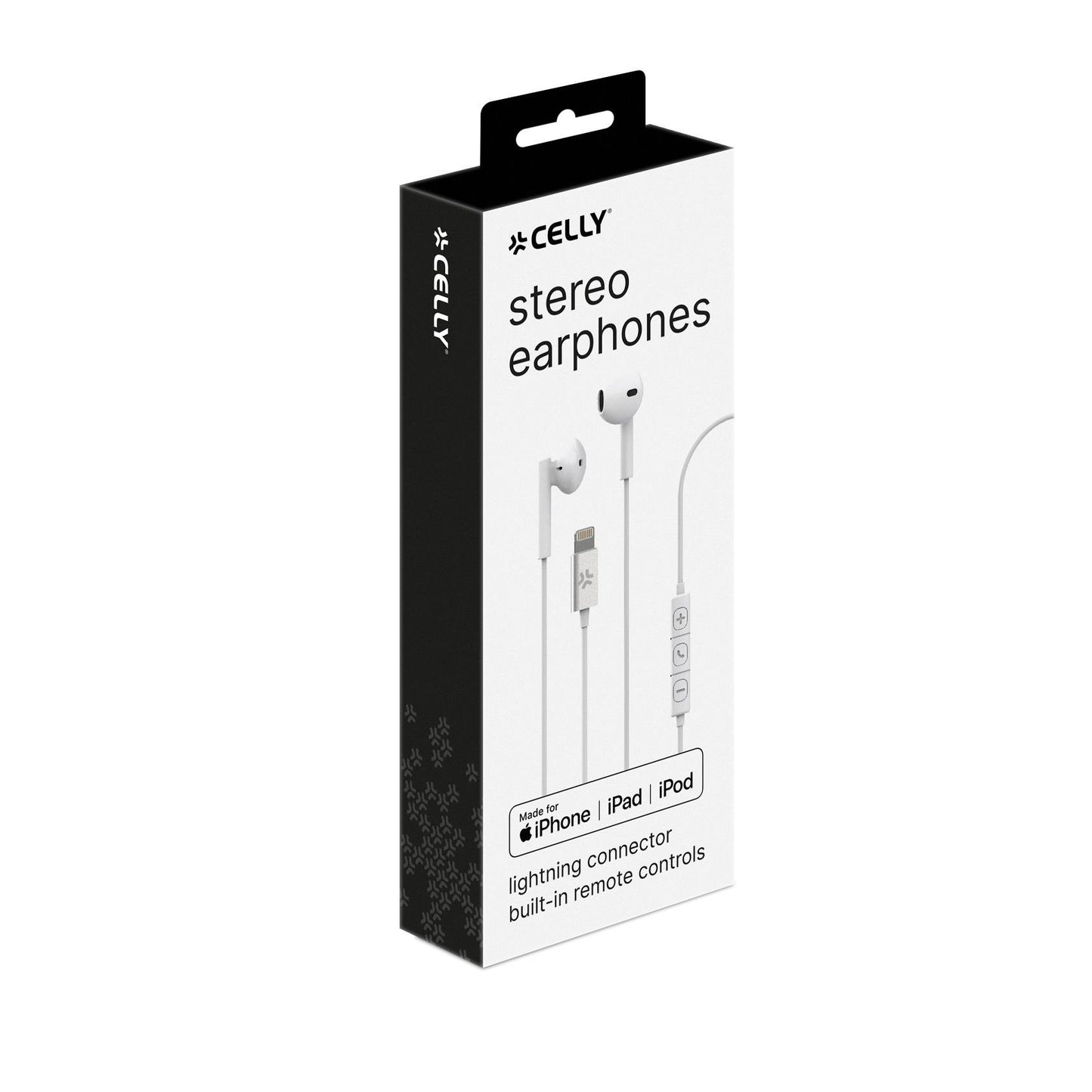 HEADSET STEREO ULTRA LIGHT DROP LIGHTNING WHITE - CELLY