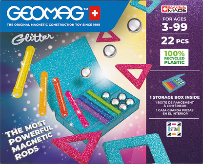 534 GLITTER RECYCELTE ELEMENTE 22 - GEOMAGWORLD