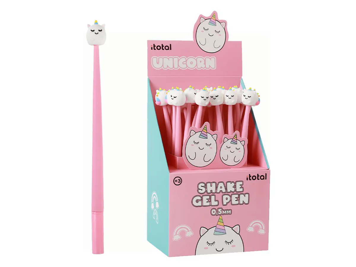 PENNA GEL UNICORN FLESSIBILE COLORI ASS. - I-TOTAL