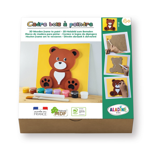 QUADRO 3D ORSETTO IN LEGNO - ALADINE