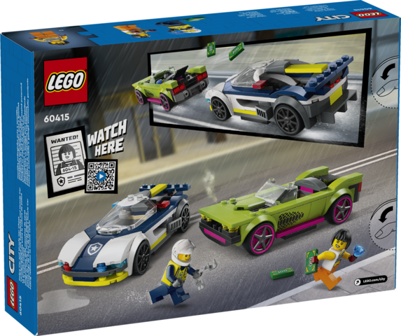 COURSE-POURSUITE EN VOITURE DE COURSE - CITY POLICE 60415 - LEGO