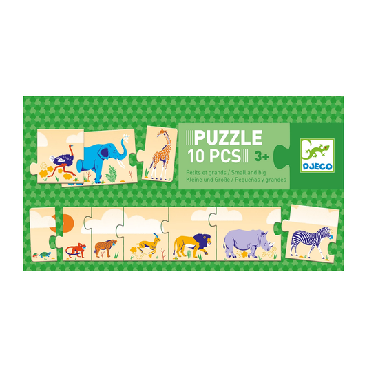 DUO PUZZLE - GROSS UND KLEIN - DJECO