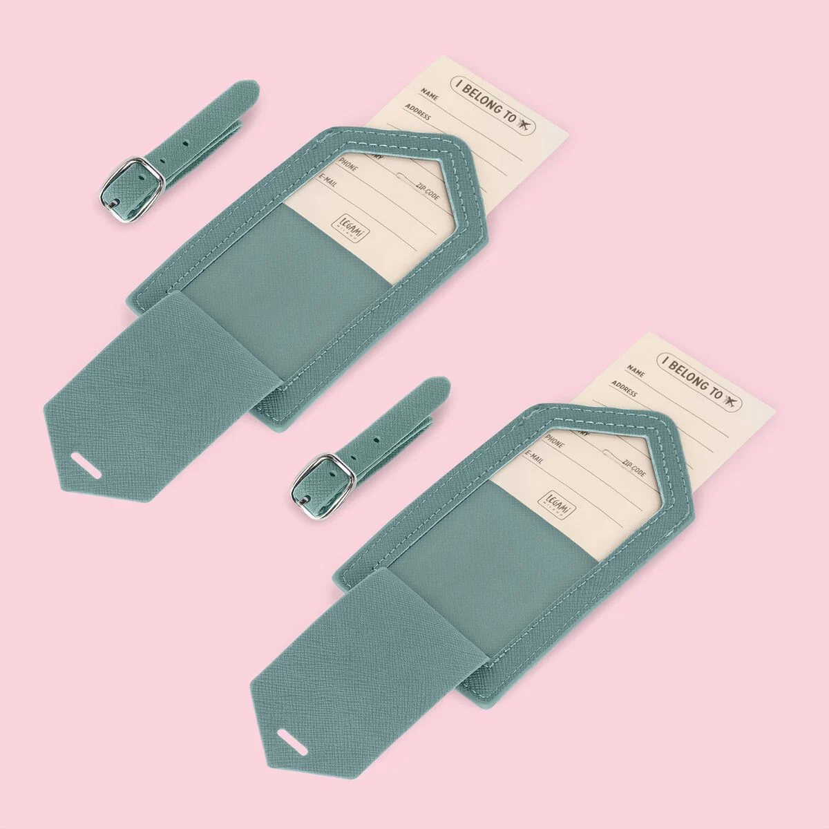 LOT DE 2 ÉTIQUETTES DE BAGAGE - LEGAMI