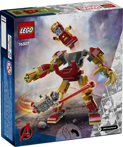MECH D'IRON MAN CONTRE ULTRON - SUPER HEROES 76307 - LEGO