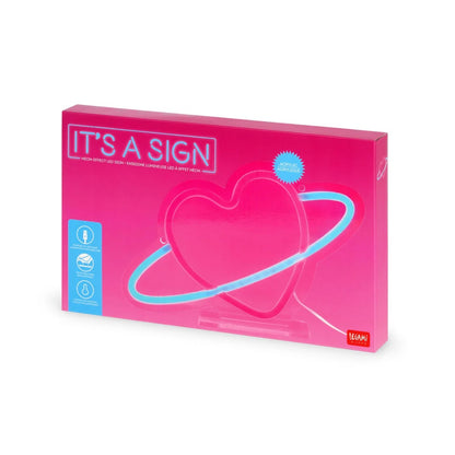 LEUCHTSCHILD LED HERZ „I’TS A SIGN“ - LEGAMI