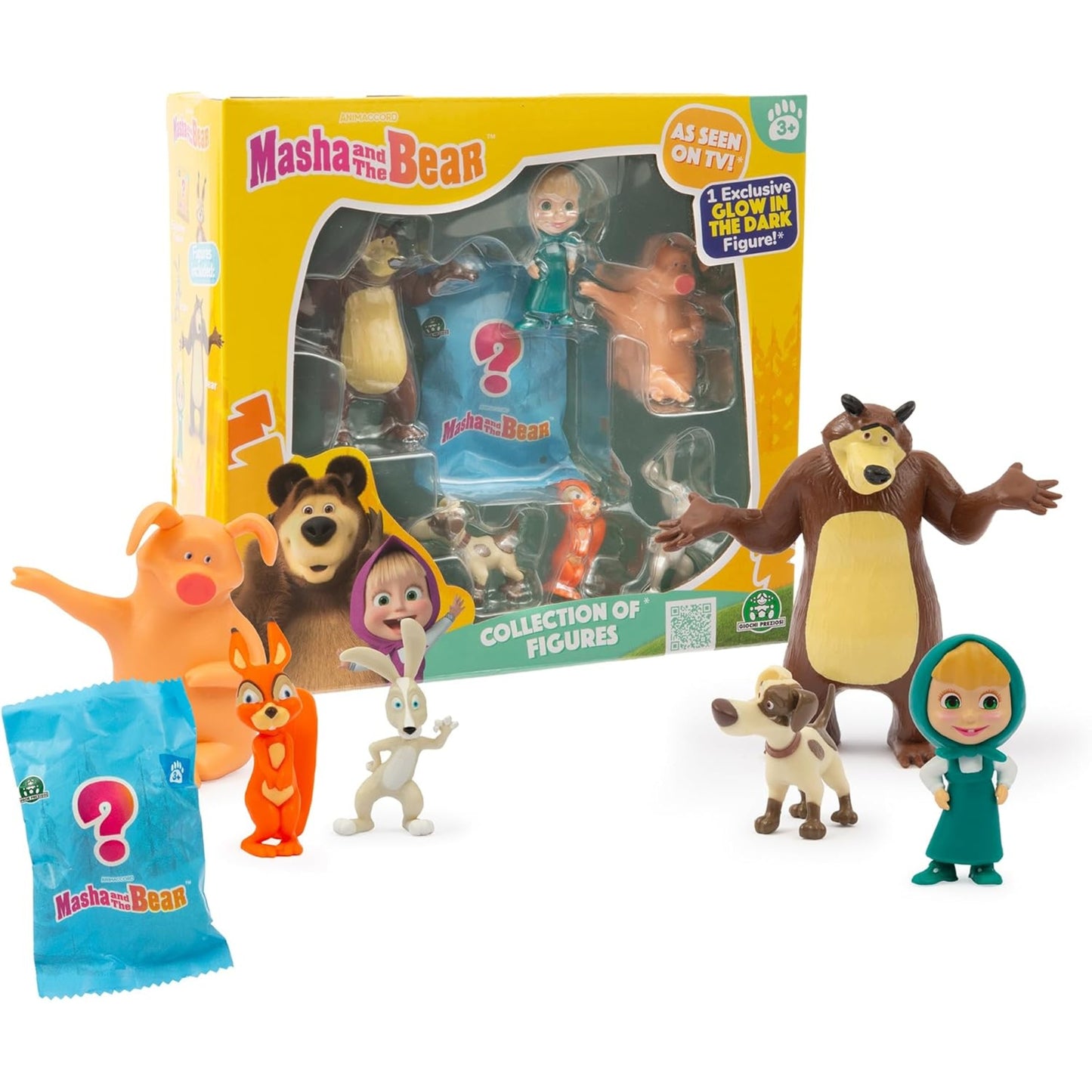 MASCHA UND DER BÄR FIGUREN-SET (7-teilig) - GIOCHI PREZIOSI