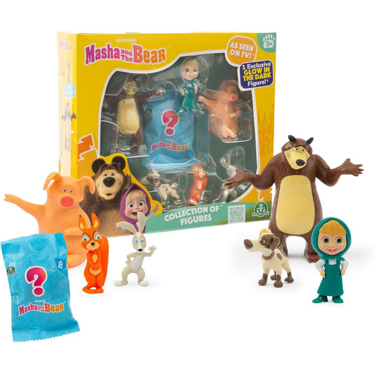 MASCHA UND DER BÄR FIGUREN-SET (7-teilig) - GIOCHI PREZIOSI