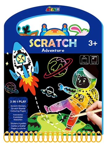 LIVRE AVENTURE - ASTRONAUTES - SCRATCH