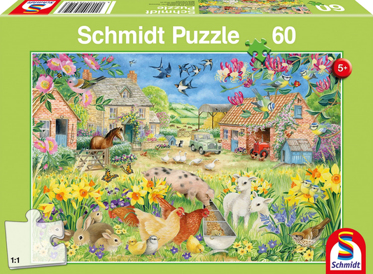 PUZZLE MEIN KLEINER BAUERNHOF 60 TEILE - SCHMIDT