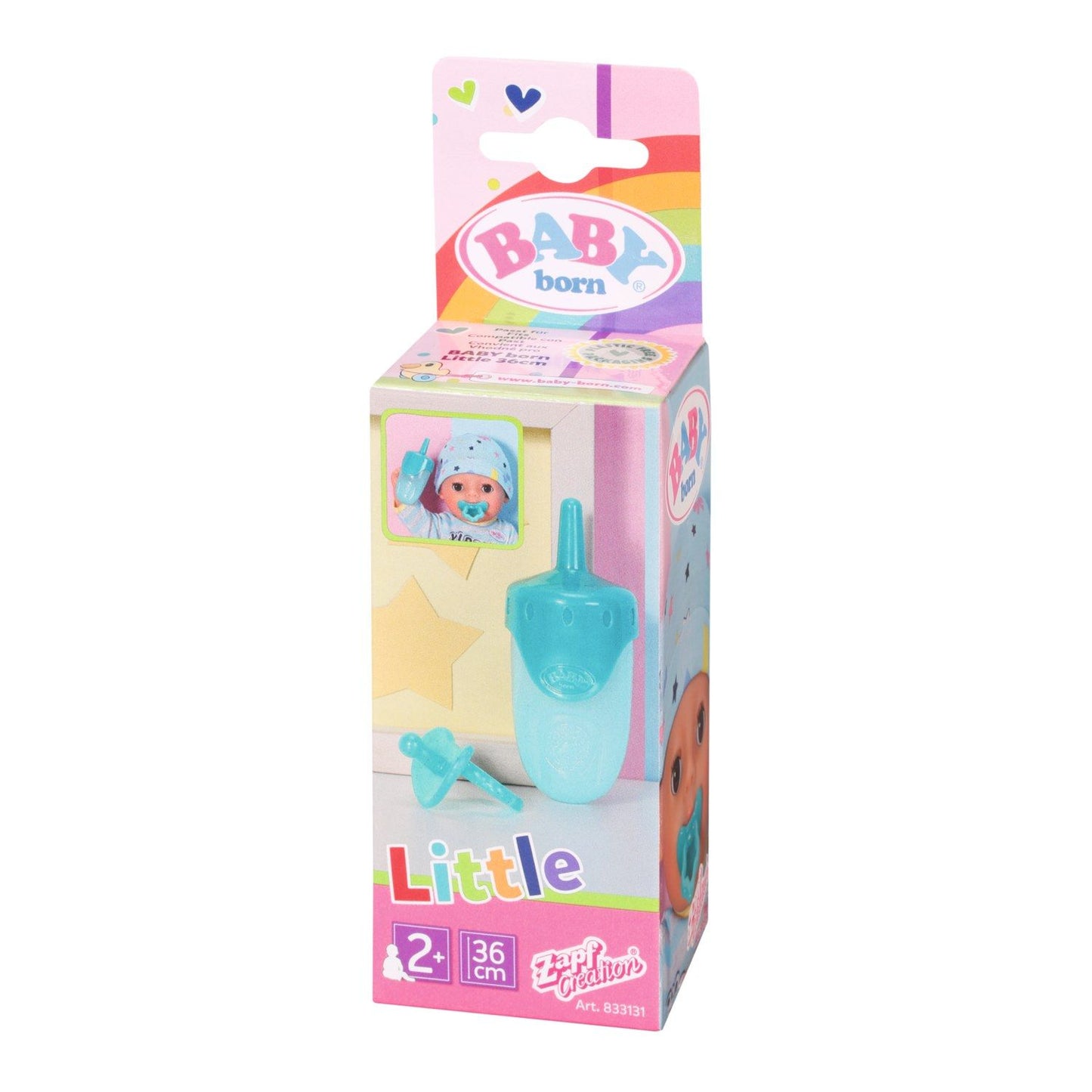 FLASCHEN- UND SCHNULLER-SET ROT/BLAU – BABY BORN