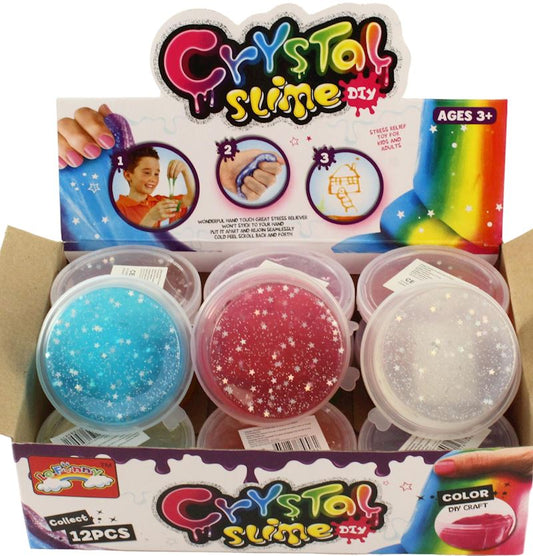 GLITZER-CRYSTAL-SLIME 110GR, VERSCHIEDENE FARBEN