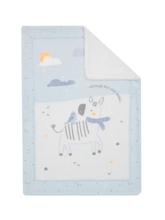 SHERPA-DECKE SUPER SOFT – STRIPY FRIENDS – KIKKABOO