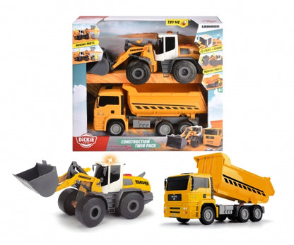 BAUFAHRZEUGE DUO PACK - DICKIE TOYS