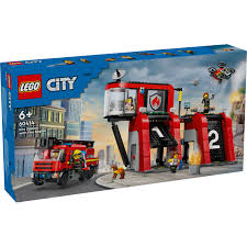 FEUERWEHRWACHE UND FEUERWEHRWAGEN - 60414 - LEGO