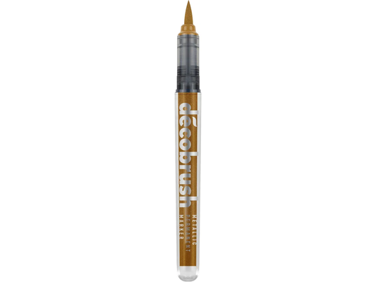 PENNA DECO BRUSH METALLICA ORO ROSSO - KARIN