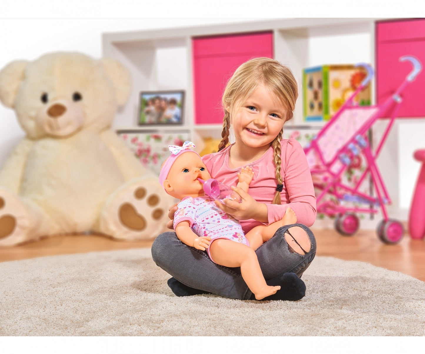 PUPPE MIT ROSA ZUBEHÖR - SIMBA TOYS