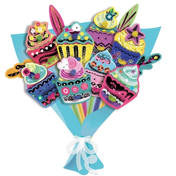 KRATZBILDER BOUQUET – CUPCAKE – AVENIR
