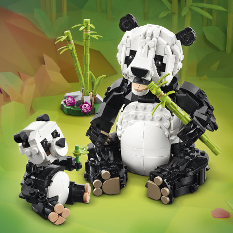 ANIMAUX SAUVAGES FAMILLE PANDA - CREATOR 31165 - LEGO